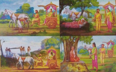 Câu chuyện về bốn lần ra khỏi thành và sự khởi đầu của hành trình giác ngộ